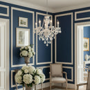 Lampadario a sospensione con cinque luci E14 in stile classico moderno