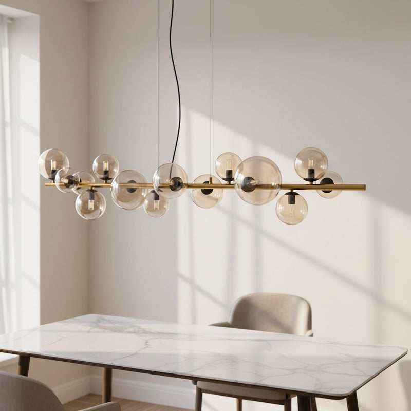 lampadario riha 4550 lumen luce bianco caldo 3000k per illuminazione da interno