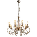 Lampadario Truncatus con 8 attacchi E14 diametro 55 cm altezza 135 cm e lampadine non incluse