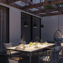 lampadario da esterno per terrazza coperta veranda pergola gazebo e zona pranzo in giardino