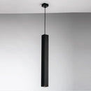 lampadario fluke a sospensione tubolare quadrato 60 cm in metallo nero
