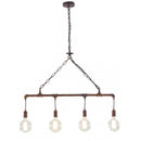 sospensione industrial stile rustico finitura corten ruggine
