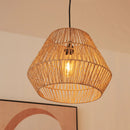 lampadario sisine hang in fibre naturali intrecciate 35cm e27 ip20