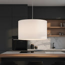 Lampadario in tessuto bianco per cucina camera soggiorno hotel resort b&b