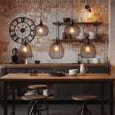 sospensione vintage a 5 luci attacco e27 per cucine soggiorni e locali