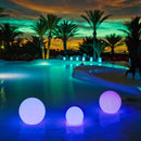 sfere luminose in plastica outdoor ricarica solare luce colorata led rgb per atmosfere lounge