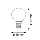 Lampadina LED 6W a sfera G45 dimmerabile con attacco a vite E14