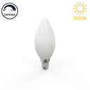 Lampadina LED attacco E14 forma Oliva 6W luce calda 3000K
