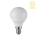 Lampadina LED E14 a sfera G45 da 6W con luce calda 3000K