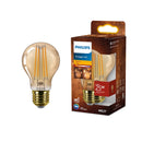 Lampadina Philips LED Flame a filamento ambra A60 E27 25W luce calda 1800K decorativa