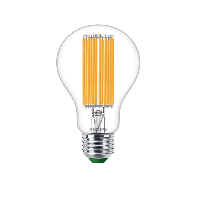 Lampadina Philips E27 goccia Ultra Efficient 7,3W Classe A Eye Comfort durata 50.000 ore.