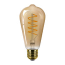 Lampadina LED ST64 ambra Philips con filamento a spirale 1800K 250 lumen