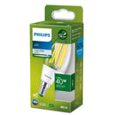 Philips LED E14 oliva 2,3W 485 lumen bianco naturale 4000K Ultra Efficient equivalente a 40W alogena.
