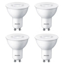 Philips LED GU10 confezione risparmio 4 pezzi luce 2700K