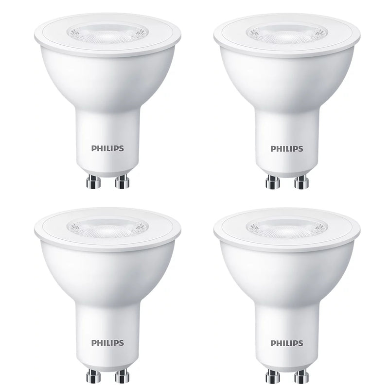 Philips LED GU10 confezione risparmio 4 pezzi luce 2700K