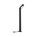 lampioncino antracite in plastica e metallo alto 110 cm con design verticale moderno