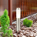 Lampioncino Boston per giardino in acciaio inox con diffusore opale