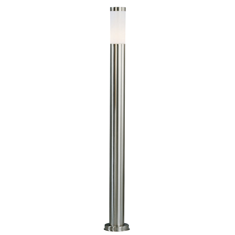 Lampioncino da esterno Boston alto 110 cm in acciaio inox satinato