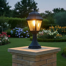 lampioncino segnapassi da giardino nero a lanterna per vialetti