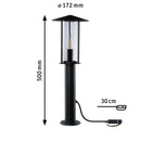 lampioncino da giardino stile classico con lampadina E14 inclusa per sistema Plug & Shine 24V
