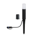 lampioncino LED Flarea Plug & Shine IP65 3000K nero in metallo per vialetti e ingressi