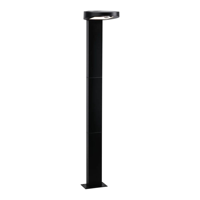 lampioncino solare Ryse antracite con sensore movimento IP44 e luce calda 3000K per esterno
