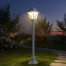 lampioncino esterno bianco a lanterna per vialetti e bordi giardino