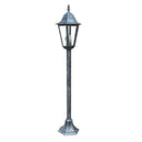 lampione da esterno heritage lanterna classica nero antichizzato e27 ip44 105 cm