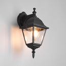 Lanterna da parete nera 33 cm E27 per ingressi e terrazzi Livenza