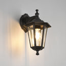 Pienza 205667132 Applique da esterno nera con lanterna esagonale classica IP44.