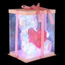 Orso luminoso decorativo con cuore rosso ideale come idea regalo romantica per camera o cameretta