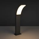 Paletto LED da esterno Arcus da 60 cm 12W 4000K antracite con design curvo per vialetti e giardini