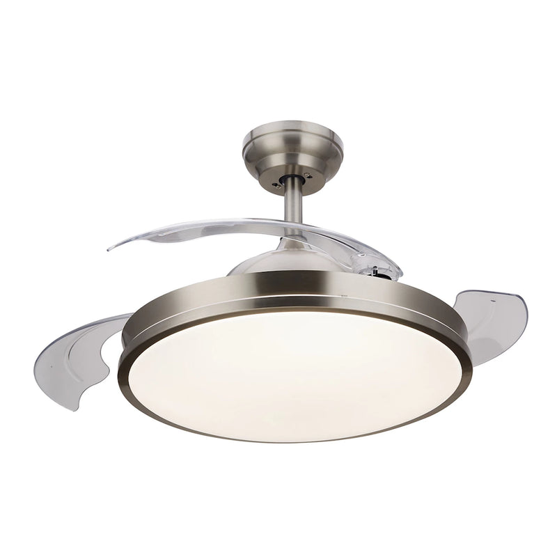 Philips Atlas ventilatore da soffitto LED 28+35W pale retrattili trasparenti EyeComfort