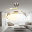Philips Atlas ventilatore da soffitto LED 28+35W pale retrattili trasparenti EyeComfort