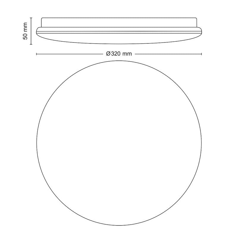 Plafoniera LED moderna Philips Moire 32cm luce calda luce bianco naturale