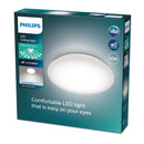Plafoniera Philips LED economica Moire bianca Ø24 cm 10W luce bianco naturale 4000K