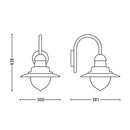 Philips Raindrop applique bronzo stile rustico IP44