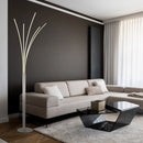 Lampada da Terra LED 36W Bizzy con Touch Dimmer Design Moderno in Metallo e Vetro