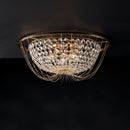 plafoniera classica chic colore oro con cristalli k9 e 3 lampadine E14 per soggiorno camera e ingresso