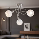 plafoniera Elliott a 3 luci LED con luce calda per creare un ambiente interno accogliente