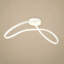 Plafoniera LED Moderna Forever Bianca 45W Design Curvo 70 cm Luce Naturale 4500K IP20