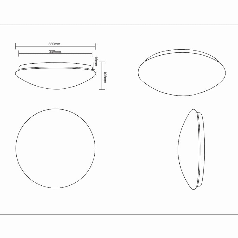 Lukida R62961001 | Plafoniere LED | Trio Lighting
