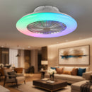 Plafoniera LED con ventilatore integrato dal design moderno per comfort in soggiorno e camera da letto