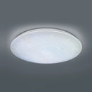 Lampada da soffitto LED NAGANO 72W con dimmer, luce notturna e copertura effetto stella.