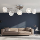Plafoniera LED da interno con luce calda diffusa ideale per zona living corridoio e camera da letto