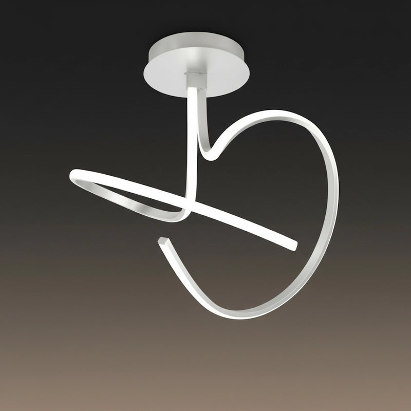 plafoniera led kiley design curvo luce principale per ambienti interni