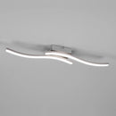 Plafoniera moderna LED acciaio 56 cm luce naturale