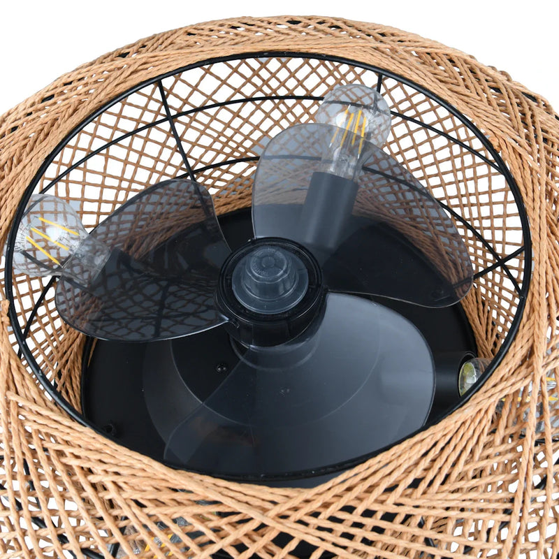 Lampada da soffitto LILLESAND con ventilatore, design moderno e funzionale, illuminazione e ventilazione.