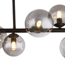 plafoniera nera riha ip20 per illuminazione da interno di cucina e soggiorno