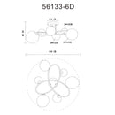 plafoniera led riha per illuminazione da interno in soggiorno sala da pranzo e living